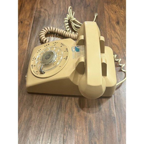 VTG 1963 Western Electric Bell System Beige Rotary Dial Telephone Phone UNTESTED - Picture 6 of 11